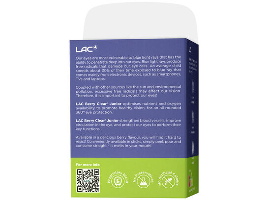 Berry Clear&reg; Junior  - Antioxidant-rich Eye Protection